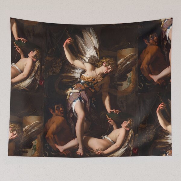 Item preview, Winged Divine Love Triumphant Over Earthly Cupid designed and sold by artofuniverse.