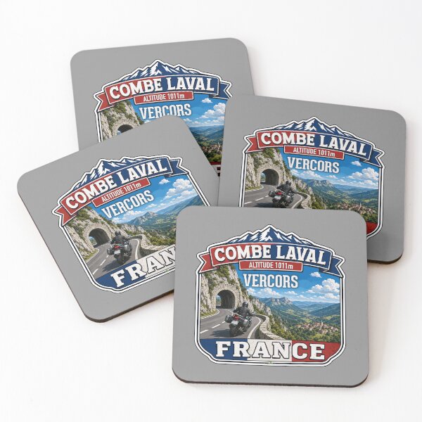 Item preview, Combe Laval Vercors France Motorcycle Sticker TShirt 01 designed and sold by OuterShellUK.