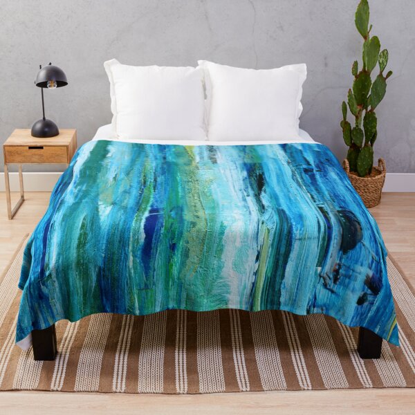 Item preview, Blue, Aqua, And Sea Foam Green Abstract Painting  designed and sold by DEC02.