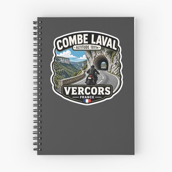 Item preview, Combe Laval Vercors France Motorcycle Sticker TShirt 02 designed and sold by OuterShellUK.
