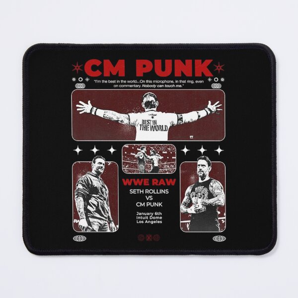 Item preview, CM Punk Best In The World WWE Raw Los Angeles Match Poster designed and sold by Sedwalhissan.