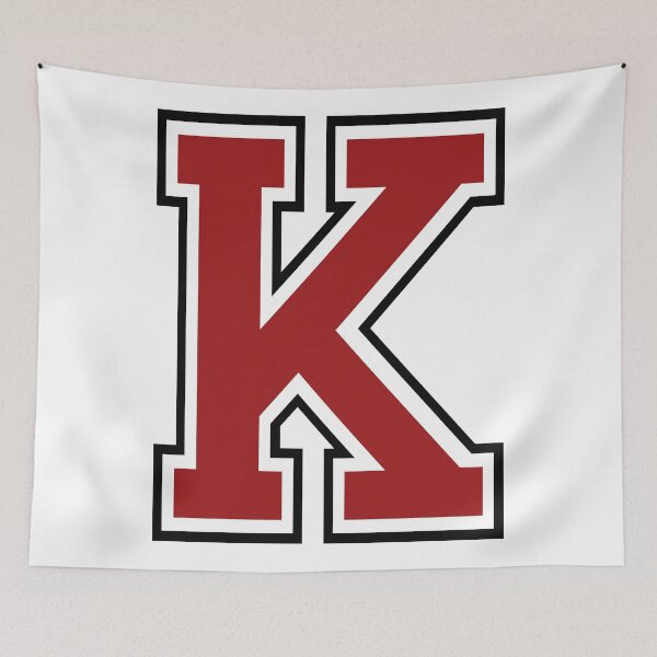 Item preview, Vintage Sixties Varsity College “K” Red Letter font sticker Vespa lambretta scooter Mods designed and sold by Kludoman.