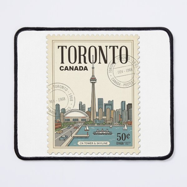 Item preview, Vintage Toronto Skyline Canada Travel Stamp designed and sold by k3rstman1.