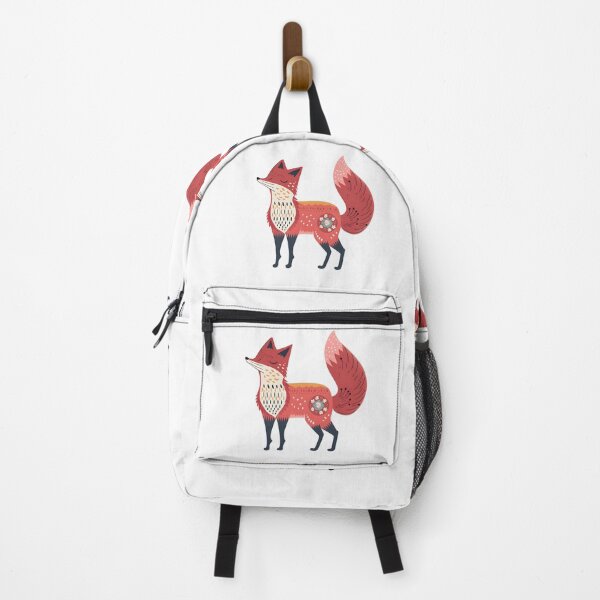 Item preview, Scandinavian Folk Art, Floral Fox designed and sold by xiao xuans.