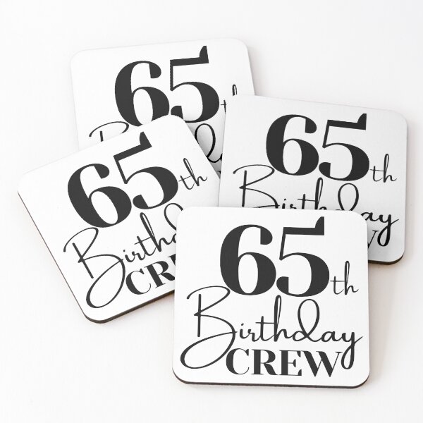 Item preview, 65th Birthday Crew | 65 Years Squad designed and sold by highflycrafts.