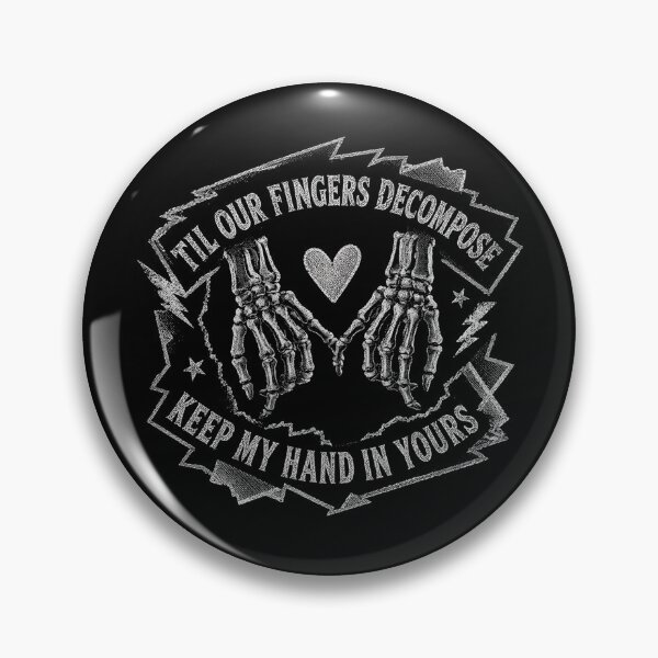 Item preview, Til Our Fingers Decompose Skeleton Hands Holding designed and sold by kimyraart.