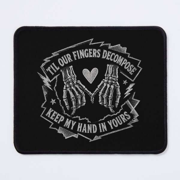 Item preview, Til Our Fingers Decompose Skeleton Hands Holding designed and sold by kimyraart.