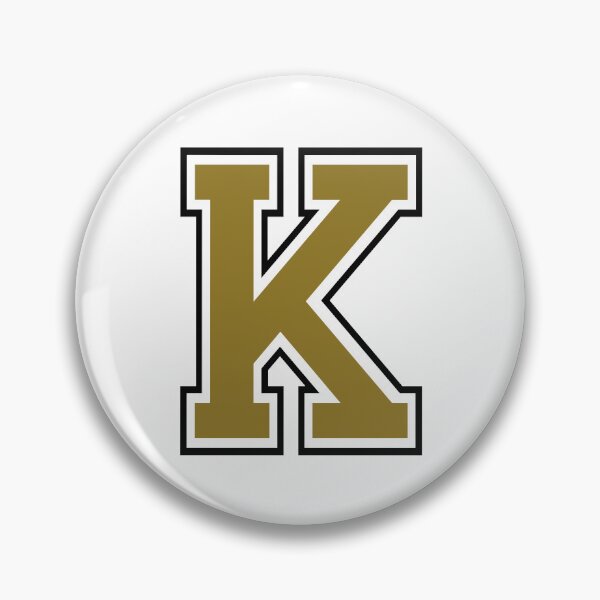 Item preview, Vintage Sixties Varsity College “K” gold Letter font sticker Vespa lambretta scooter Mods designed and sold by Kludoman.