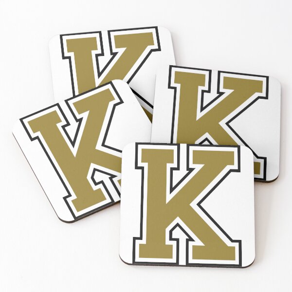 Item preview, Vintage Sixties Varsity College “K” gold Letter font sticker Vespa lambretta scooter Mods designed and sold by Kludoman.