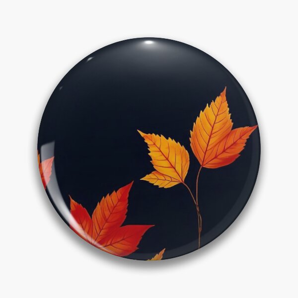 Item preview, Vibrant Red and Orange Autumn Leaves Dark Moody Fall Border designed and sold by LYAN-STORE.
