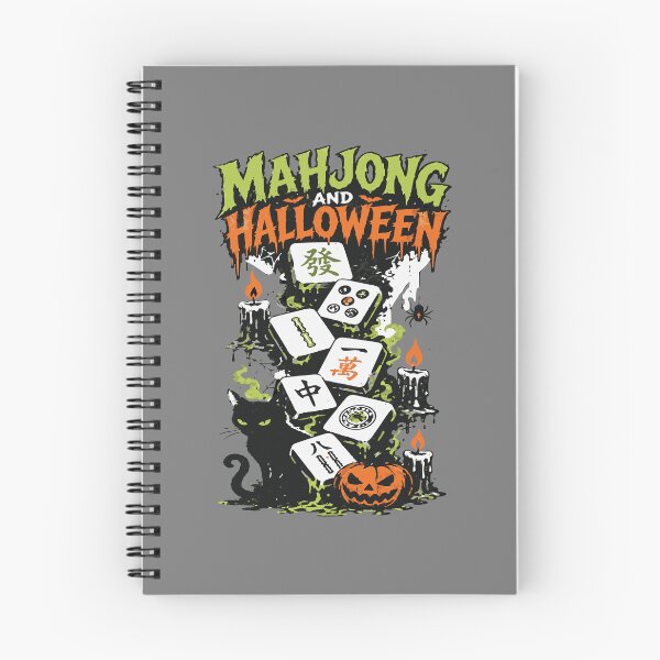Item preview, Mahjong halloween Club Retro Tile Game Design designed and sold by JansenGS.