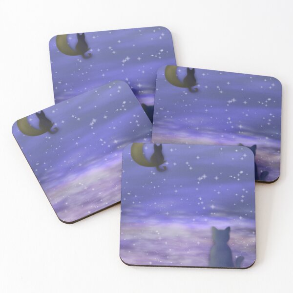 Item preview, Cat in the night designed and sold by ployza.