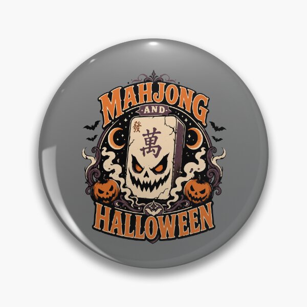 Item preview, Mahjong halloween Club Retro Tile Game Design designed and sold by JansenGS.