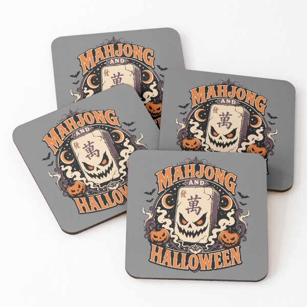 Item preview, Mahjong halloween Club Retro Tile Game Design designed and sold by JansenGS.
