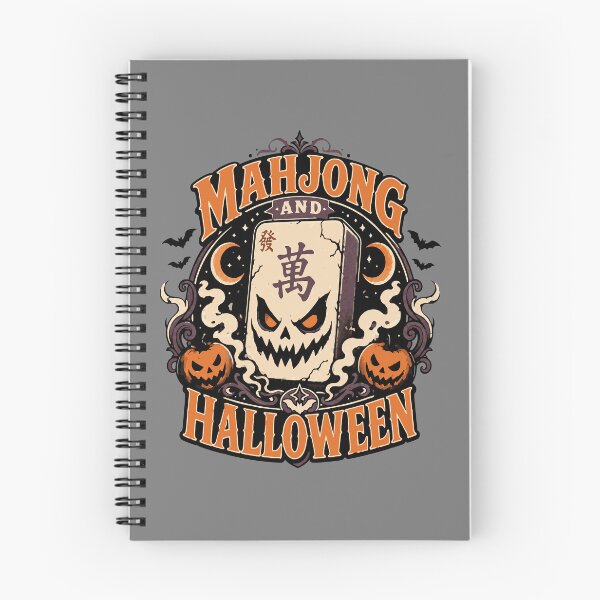 Item preview, Mahjong halloween Club Retro Tile Game Design designed and sold by JansenGS.