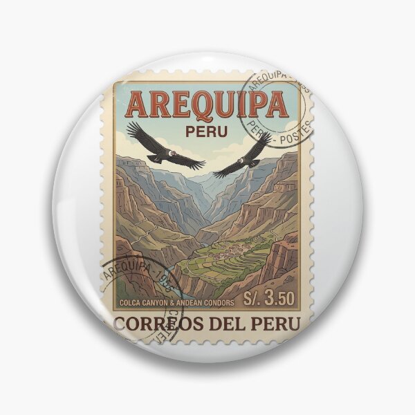 Item preview, Arequipa Peru Colca Canyon Condors Travel Stamp designed and sold by k3rstman1.