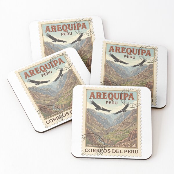 Item preview, Arequipa Peru Colca Canyon Condors Travel Stamp designed and sold by k3rstman1.