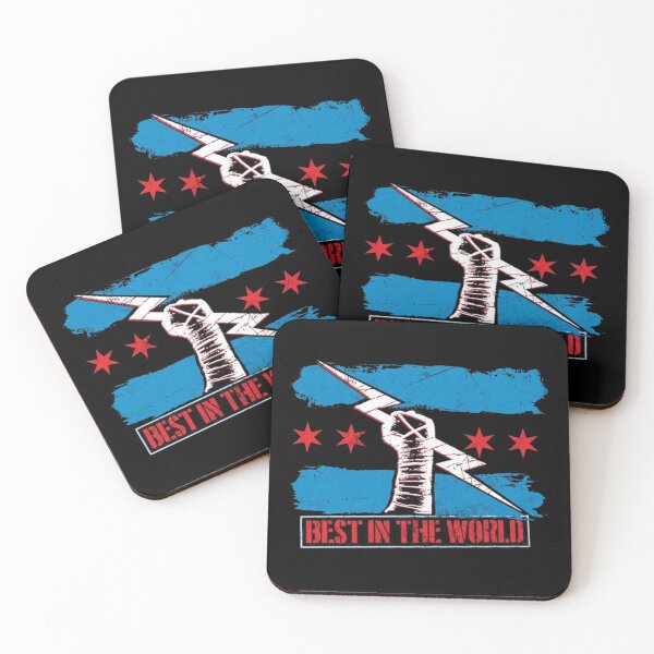 Item preview, CM Punk Chicago Flag Fist Best In The World designed and sold by Sedwalhissan.