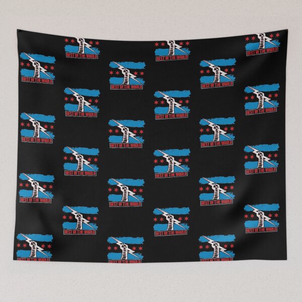 Item preview, CM Punk Chicago Flag Fist Best In The World designed and sold by Sedwalhissan.