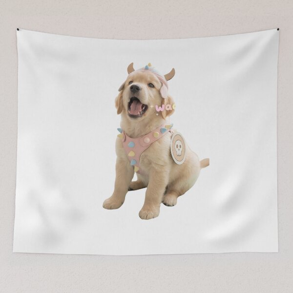 Item preview, Ork Waaagh Golden Retriever Puppy Classic T-Shirt designed and sold by pawsome purrfect.