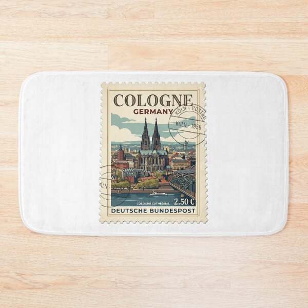 Item preview, Cologne Cathedral Germany Vintage Travel Stamp designed and sold by k3rstman1.