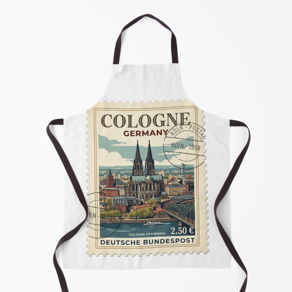Item preview, Cologne Cathedral Germany Vintage Travel Stamp designed and sold by k3rstman1.