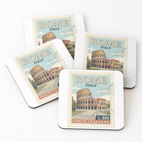Item preview, Vintage Rome Italy Colosseum Postage Travel Stamp designed and sold by k3rstman1.