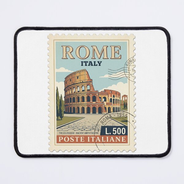 Item preview, Vintage Rome Italy Colosseum Postage Travel Stamp designed and sold by k3rstman1.