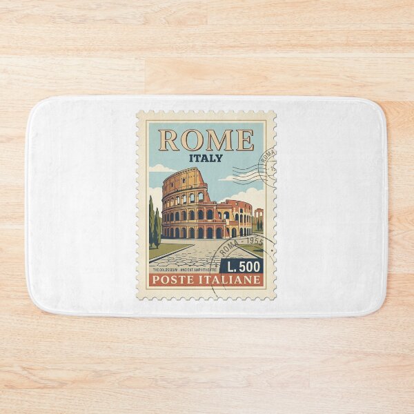 Item preview, Vintage Rome Italy Colosseum Postage Travel Stamp designed and sold by k3rstman1.