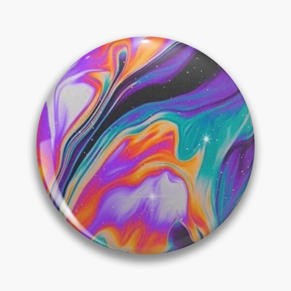 Item preview, Trippy Psychedelic Liquid Marble Holographic Cosmic Swirl Art designed and sold by LYAN-STORE.