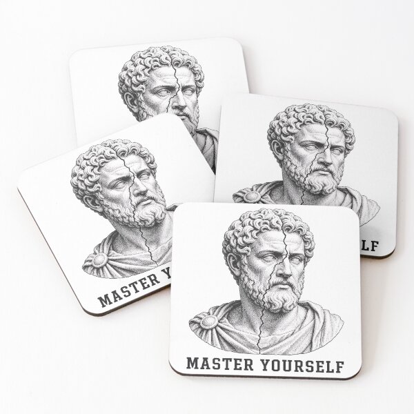 Item preview, Marcus Aurelius Master Yourself Stoic Bust designed and sold by Lolik Designs.