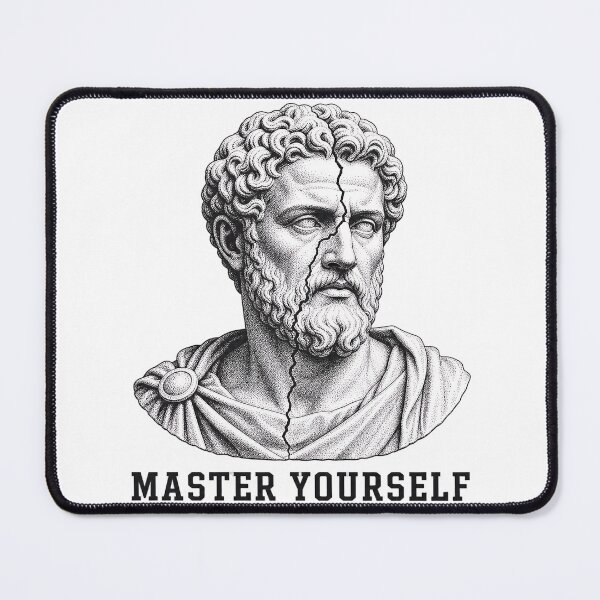 Item preview, Marcus Aurelius Master Yourself Stoic Bust designed and sold by Lolik Designs.