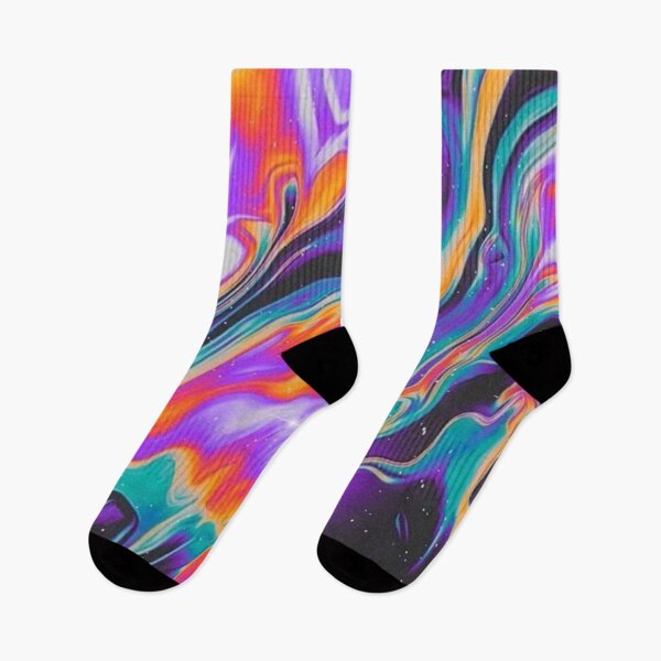 Item preview, Trippy Psychedelic Liquid Marble Holographic Cosmic Swirl Art designed and sold by LYAN-STORE.
