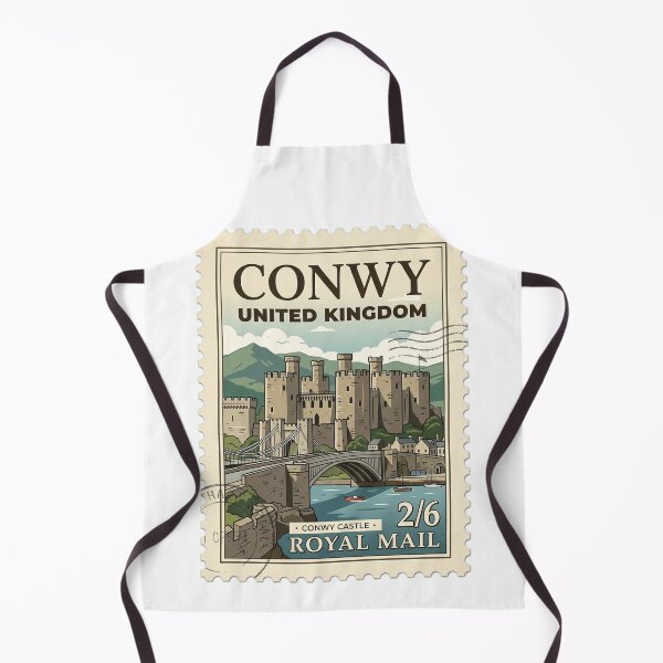 Item preview, Vintage Conwy Castle United Kingdom Travel Stamp designed and sold by k3rstman1.