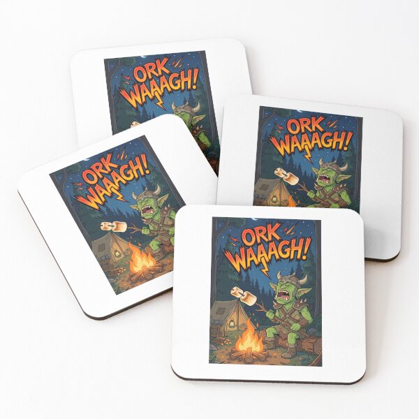 Item preview, Ork Waaagh Campfire Marshmallow Classic T-Shirt designed and sold by pawsome purrfect.