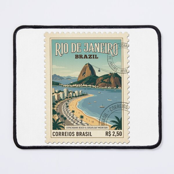 Item preview, Vintage Rio de Janeiro Brazil Travel Stamp designed and sold by k3rstman1.