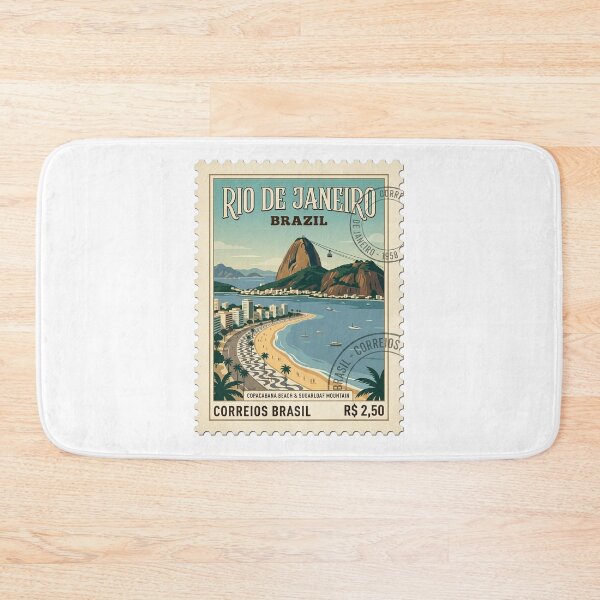 Item preview, Vintage Rio de Janeiro Brazil Travel Stamp designed and sold by k3rstman1.