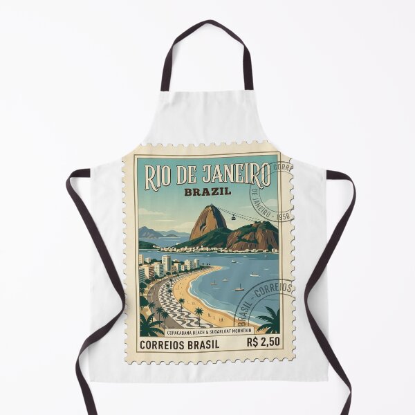Item preview, Vintage Rio de Janeiro Brazil Travel Stamp designed and sold by k3rstman1.