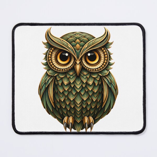 Item preview, Majestic Metallic Owl Illustration designed and sold by DKSH1234.
