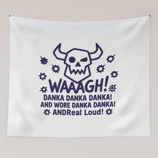 Item preview, Ork Waaagh Typographic Quote Classic T-Shirt designed and sold by pawsome purrfect.