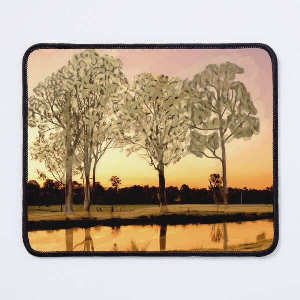 Item preview, Sunset on riverbank designed and sold by Fayes4Art.