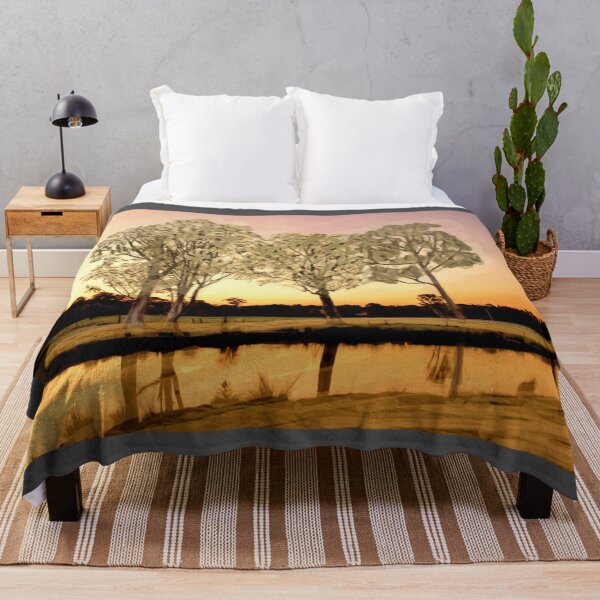 Item preview, Sunset on riverbank designed and sold by Fayes4Art.