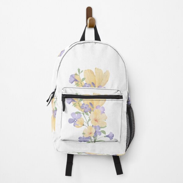 Item preview, Yellow and Purple Pastel Watercolor Flower Bouquet designed and sold by PrettiPrintts.