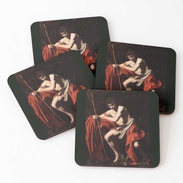 Item preview, Saint John the Baptist in Red Drapery designed and sold by artofuniverse.