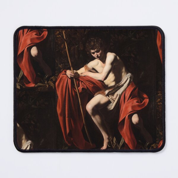 Item preview, Saint John the Baptist in Red Drapery designed and sold by artofuniverse.
