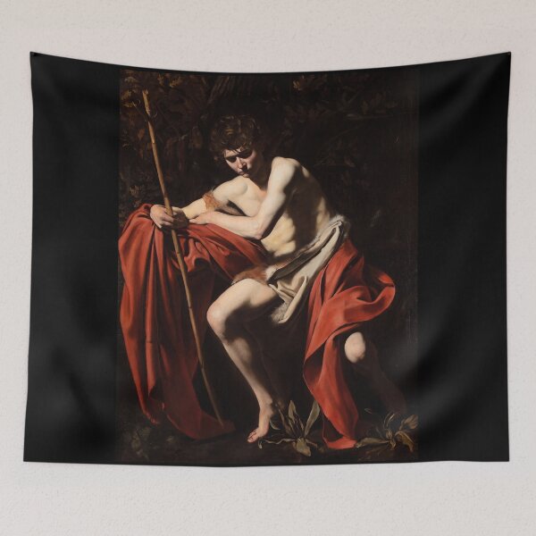 Item preview, Saint John the Baptist in Red Drapery designed and sold by artofuniverse.