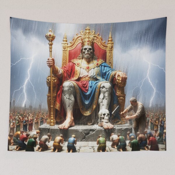 Item preview,   A King with a Scepter in the Rain — a Skull from his History of a Flash designed and sold by Segasprojects.