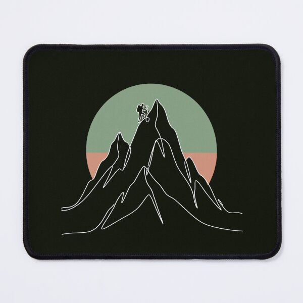 Item preview, Himalayan Mountaineering Minimalist Mountain Peak Silhouette Essential T-Shirt designed and sold by pawsome purrfect.