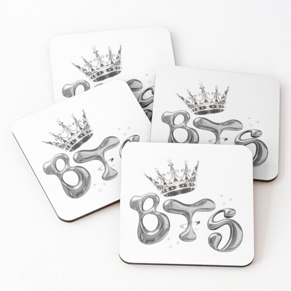 Item preview, ARIRANG BTS DESIGN 36 - King of K-Pop Chrome Typography Crown Fan Art Aesthetic designed and sold by Palette & Hue.