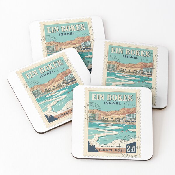 Item preview, Vintage Dead Sea Ein Bokek Israel Travel Stamp designed and sold by k3rstman1.